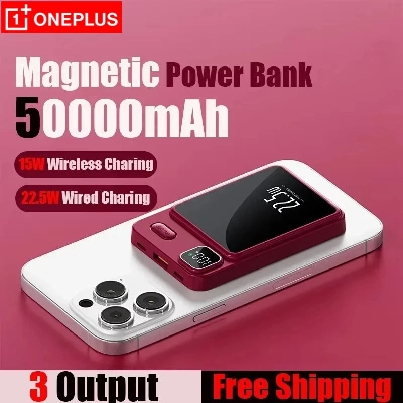 Carregador magnético sem fio power bank magsafe