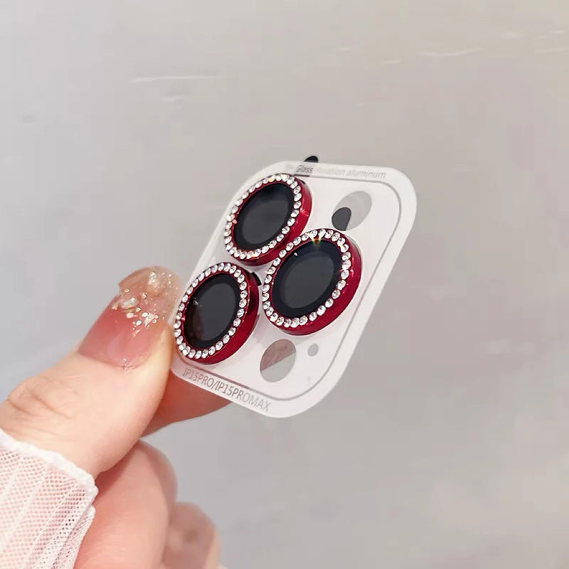 Protetor de câmera de diamante de luxo