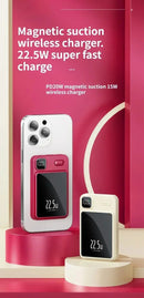 Carregador magnético sem fio power bank magsafe