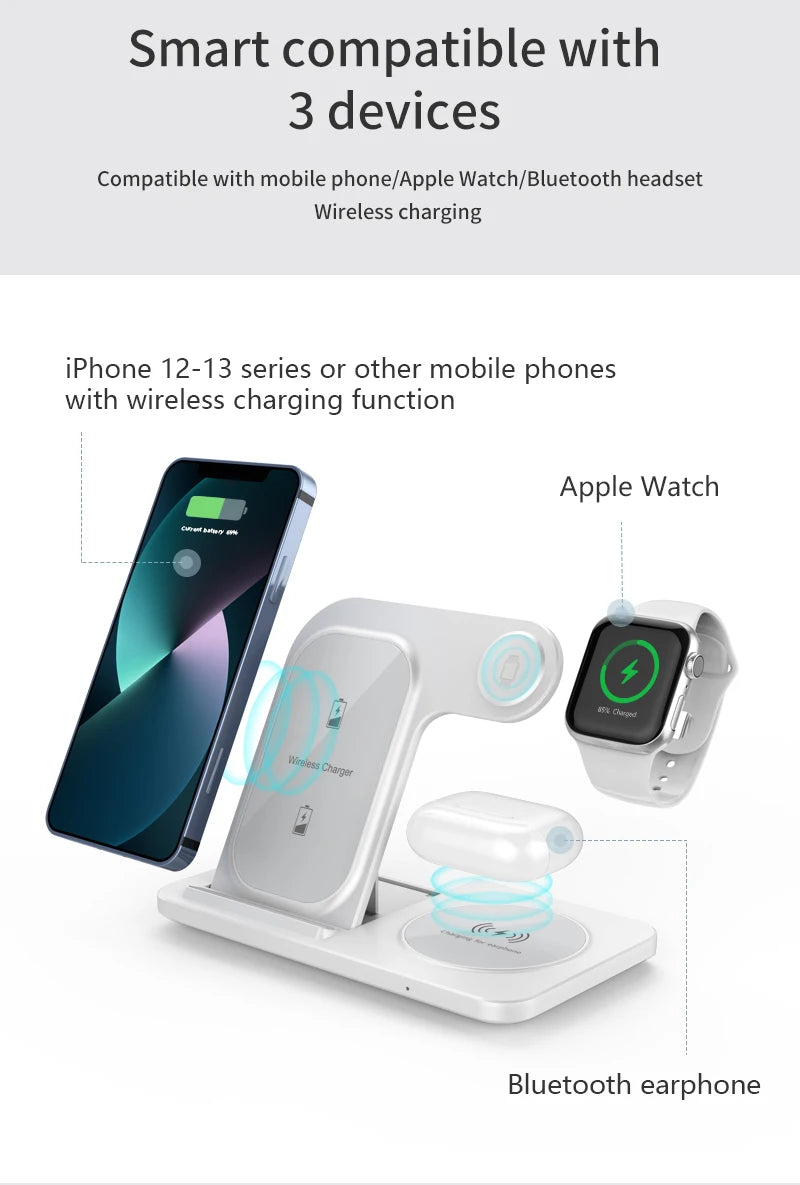 Carregador sem fio Stand Pad para iPhone