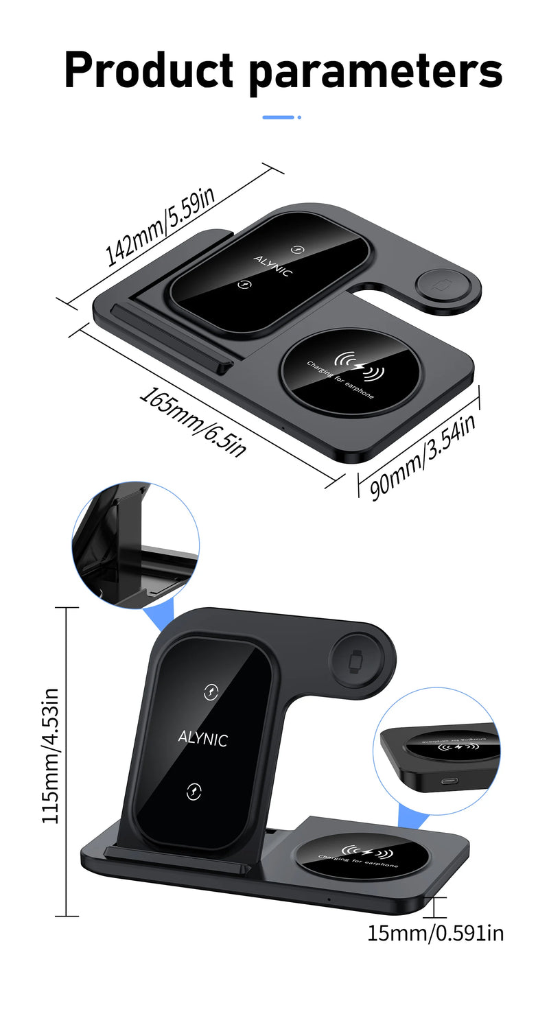 Carregador sem fio Stand Pad para iPhone