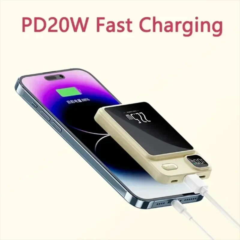 Carregador magnético sem fio power bank magsafe