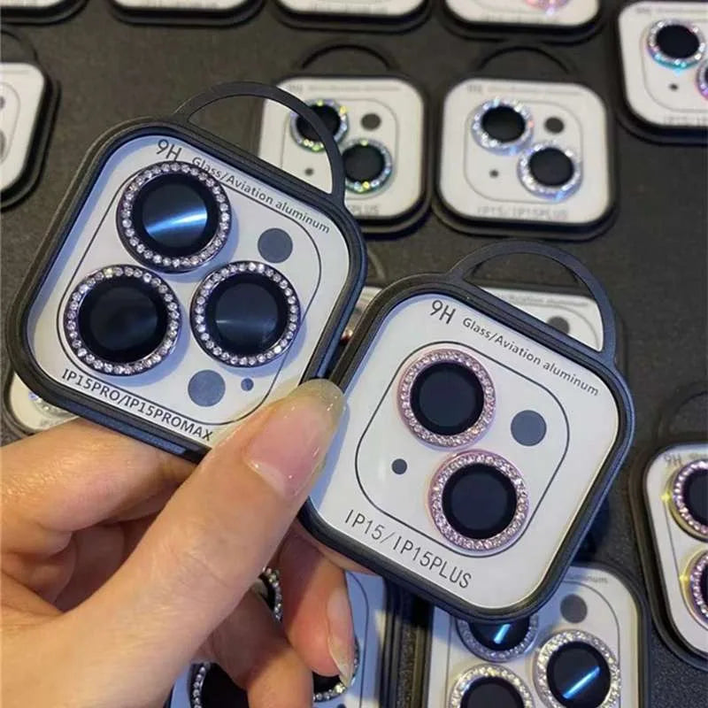 Protetor de câmera de diamante de luxo