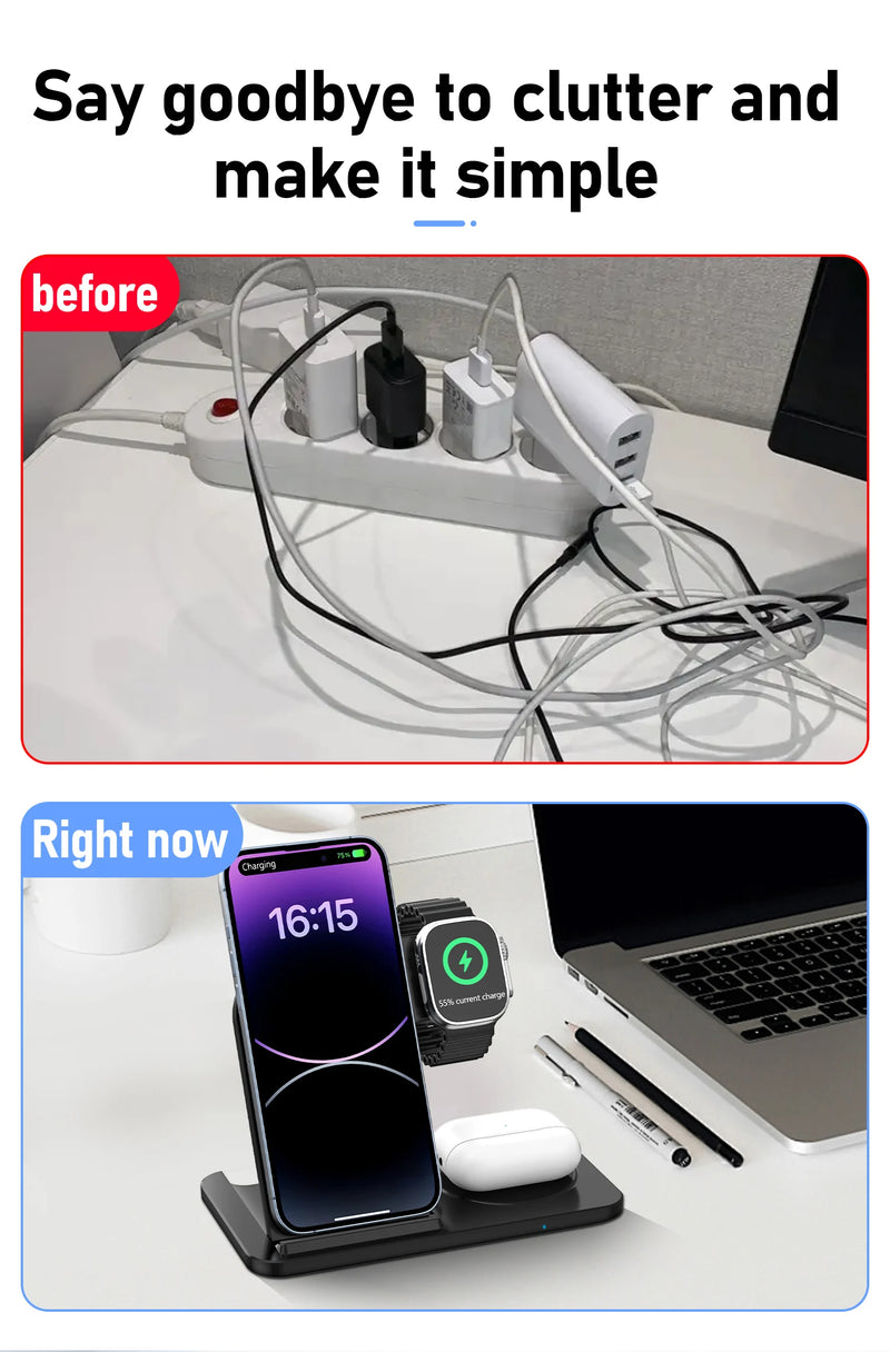 Carregador sem fio Stand Pad para iPhone