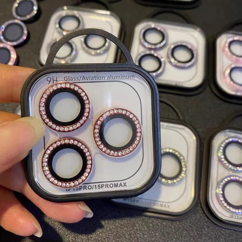 Protetor de câmera de diamante de luxo