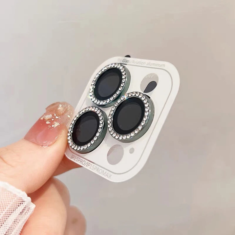 Protetor de câmera de diamante de luxo