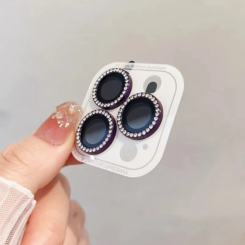 Protetor de câmera de diamante de luxo