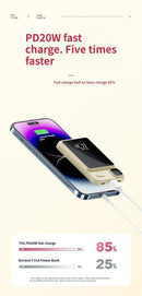 Carregador magnético sem fio power bank magsafe