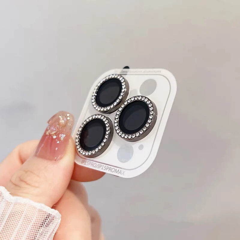 Protetor de câmera de diamante de luxo